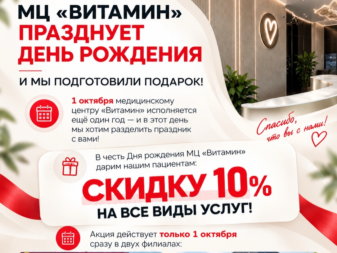 скидка в день рождения